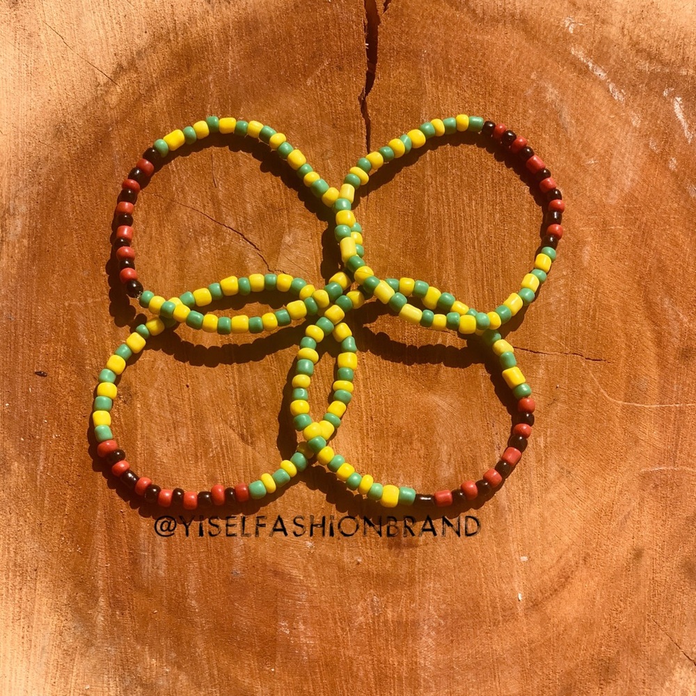 Pulsera de Orula Con Camino De Eleggua. ( Four bracelets\Cuatro Pulseras)